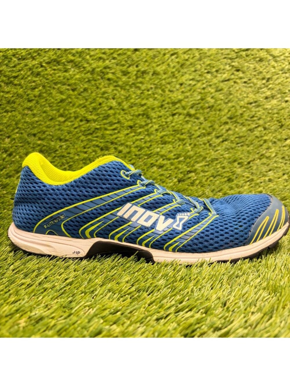 Inov-8 F-Lite G 230 Mens Size 9 Blue Volt White Running Training Shoes Sneakers
